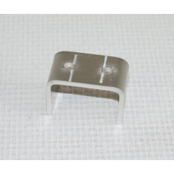 Manchon invisible aluminium pour lisse de 50 x 30 mm