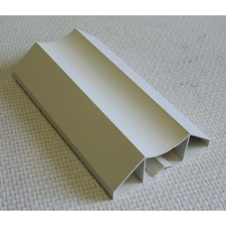 Lisse PVC 100 x 34 mm, 1 mètre linéaire, profil mouluré