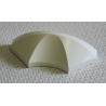 Bouchon blanc pour lisse PVC 100 x 34 mm