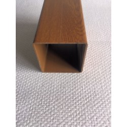 Lisse PVC chêne doré 80 x 80 mm,  de 0.5m à 2m