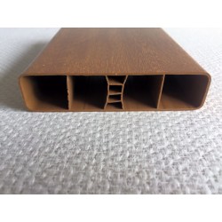 Lisse PVC chêne doré 120 x 28 mm,  de 0.5m à 2m