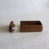 Fixe lisse PVC chêne doré pour lisse de 80x28