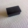 Bouchon noir en PVC pour tube de 50x30