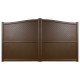 Portail Marron chevron Alu Couleur Bronze