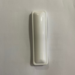 Bouchon doucine blanc pour lisse PVC 130 x 35 mm