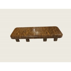 Bouchon chêne doré pour lisse PVC 80 x 28 mm