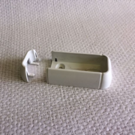 Fixe lisse PVC blanc pour lisse de 80x28