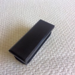 Bouchon noir en PVC pour tube de 80x30