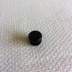 Bouchon noir en PVC pour tube de diametre 20 mm