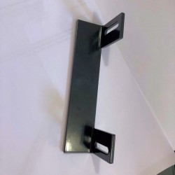 Butée portillon pour gache électrique encastrée en aluminium noir